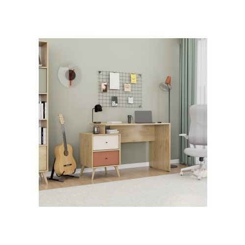 Hanah home Hanah kućni radni sto Tcm-920-Fx-1, 110x75x44 cm, bež Slike