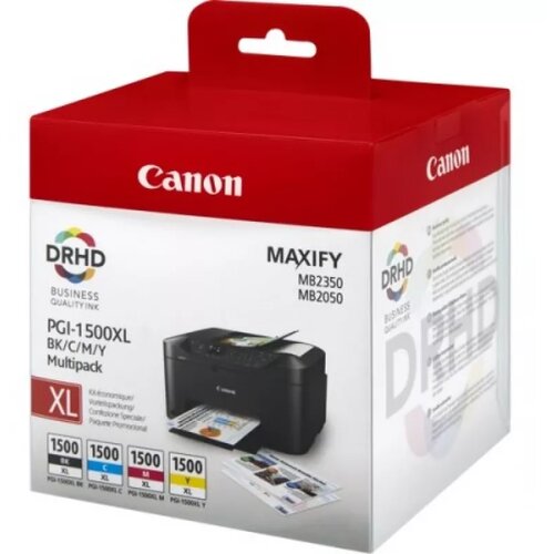 Canon PGI-1500XL Ink Cartridge BK/C/M/Y Multi Pack, (21090070) Slike