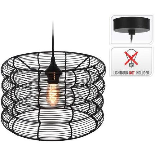  LUSTER 34*23CM CRNI Slike