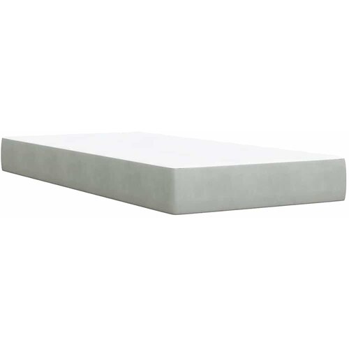 Box spring krevet s madracem svjetlosivi 80 x 200 cm bar&amp;scaron;unasti Slike