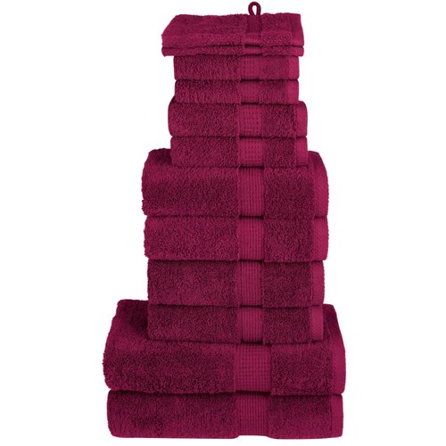  12-dijelni vrhunski set ručnika SOLUND bordo 600 gsm Cijene