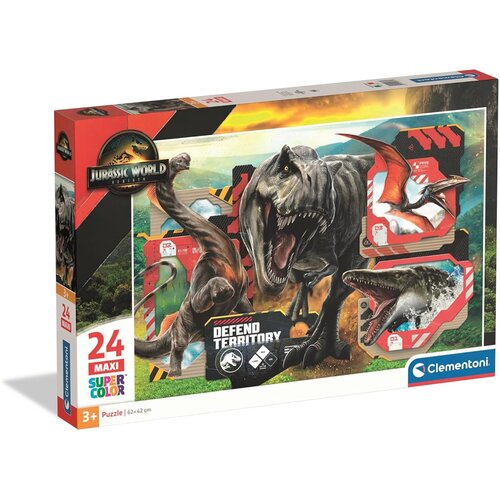 Clementoni Jurassic World Maxi Super Color 24-delna sestavljanka - Cene