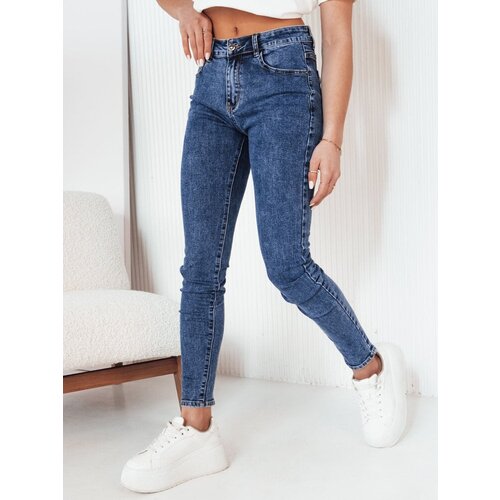 DStreet Spodnie damskie jeansowe MABRAN niebieskie Slike