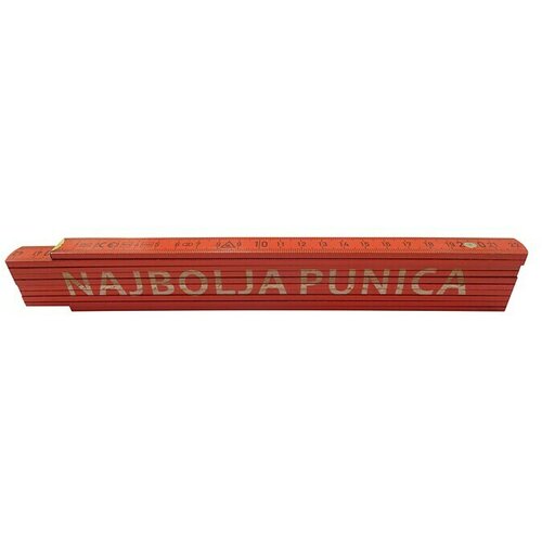  Zidarski metar (Duljina: 2 m, Natpis: Najbolja punica, Boja: Crvene boje) Slike