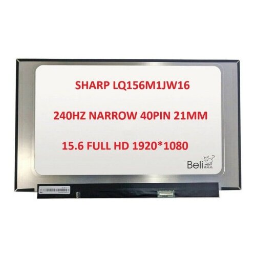  LED ekran za laptop 15.6 SLIM 40pin narrow 21mm FHD IPS KRAĆI bez kacenja 240hz ( 112452 ) Slike
