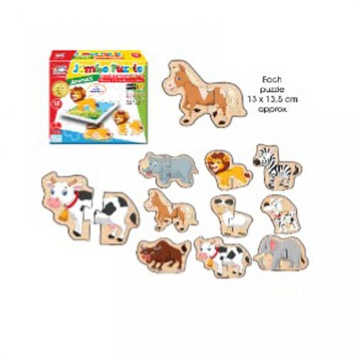 Akar Jagu toys Puzle Životinje Jumbo 18 delova Jagu 390467 Cene