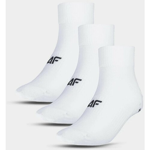 4f Men's Casual Socks Above the Ankle (3pack) - White Cene