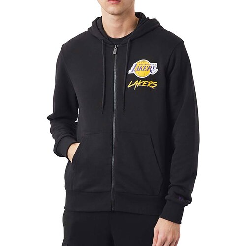 New Era Los Angeles Lakers Script Graphic zip majica sa kapuljačom Cijene