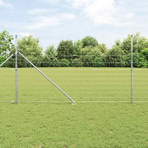 VidaXL travna ograja 1,4x50 m pocinkano jeklo Slike