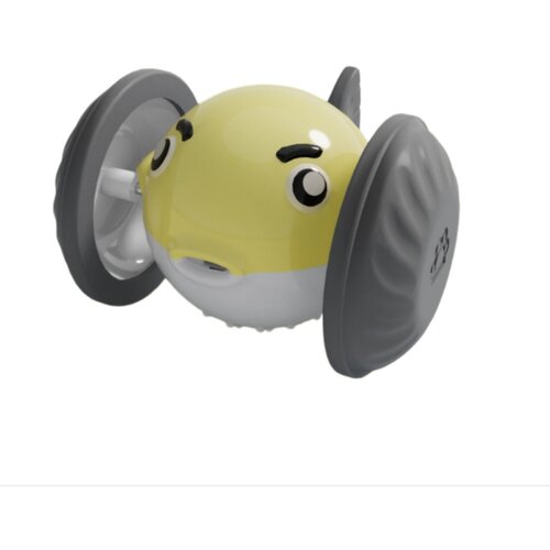 INF Automatic Self-Moving Pet Toy Ball Car &amp;mdash; Interactive Rechargeable Anti-Jam Rolling Toy Yellow, (5000215051) Slike