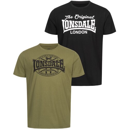 Lonsdale Men&amp;#039;s t-shirt regular fit double pack Slike