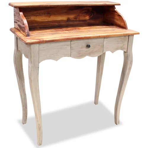  Pisalna miza iz masivnega predelanega lesa 80x40x92 cm