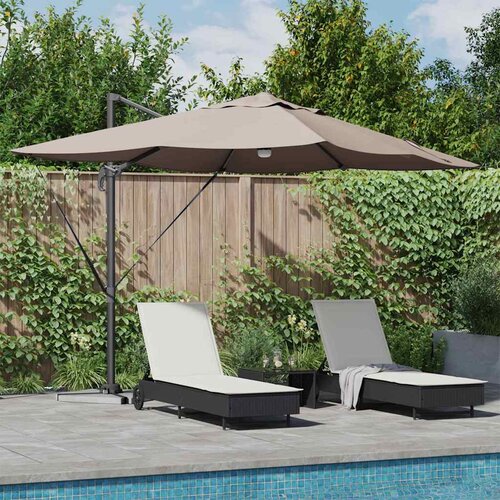  Suncobran Sivo-smeđa 351 x 250 x 253 cm Poliester i aluminij Cene