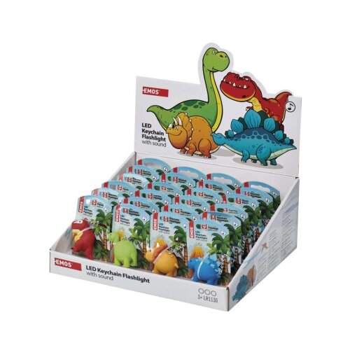  LED obesek/svetilka dinozavri, 3× LR54, box 24 kos, display box 24/1 Cene