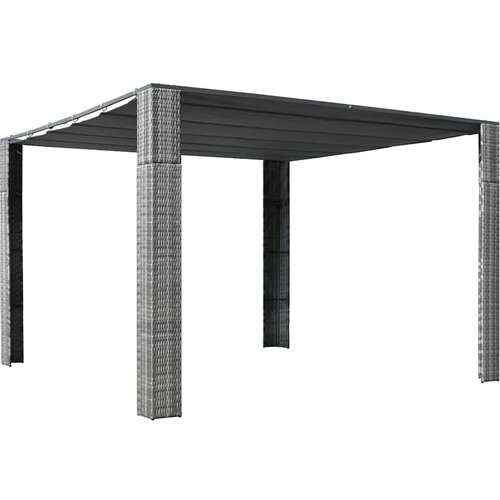  Sjenica s krovom od poliratana 300 x 300 x 220 cm siva i antracit Cijene