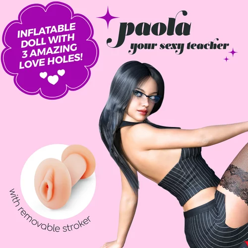 Crushious Lutka na napuhavanje masturbatorom - Paola The Teacher