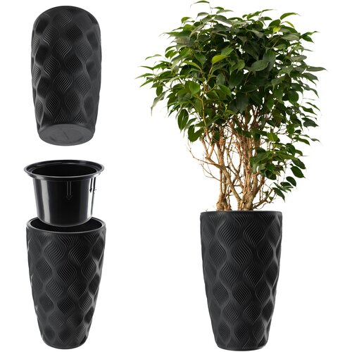 KADAX cvetlični lonec z vložkom 58 cm pokrov za cvetlični lonec plastika visok, (5000346605) Cene