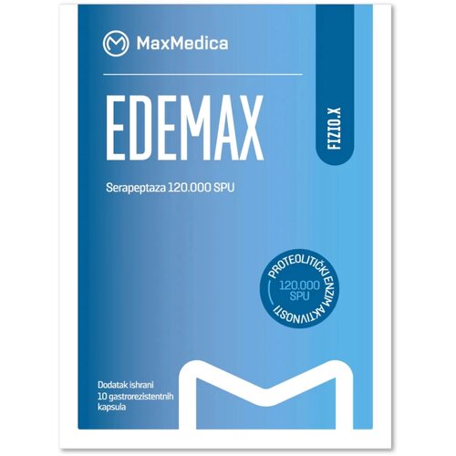 Max Medica serapeptaza edemax 10 gastrorezistentnih kapsula Cene