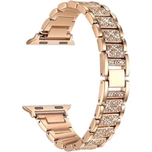 Chameleon Kovinski pa&amp;scaron;ček za Apple Watch (38/40/41) Diamond, roza zlat Slike