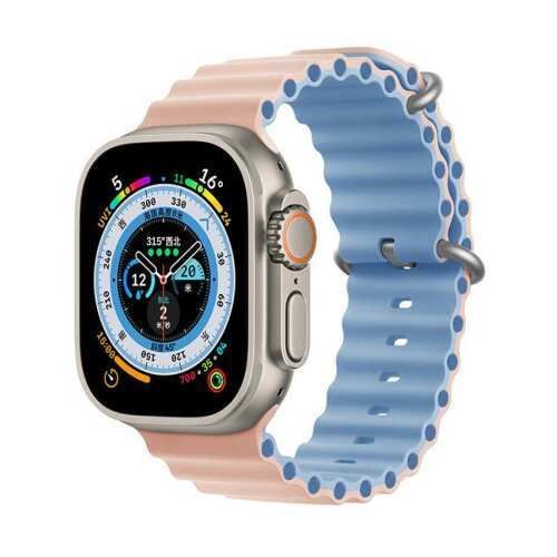 Moye smartwatch ocean strap 44/45/49mm pink sand/blue fog ( 055031 ) Cene