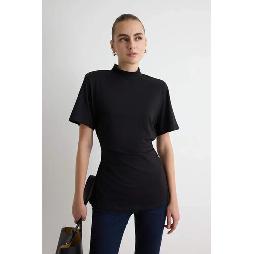 TRENDYOLMILLA ženska majica Twoaw27Ts00023, crna Cene