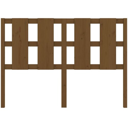  Uzglavlje za krevet boja meda 145,5x4x100 cm masivna borovina Slike