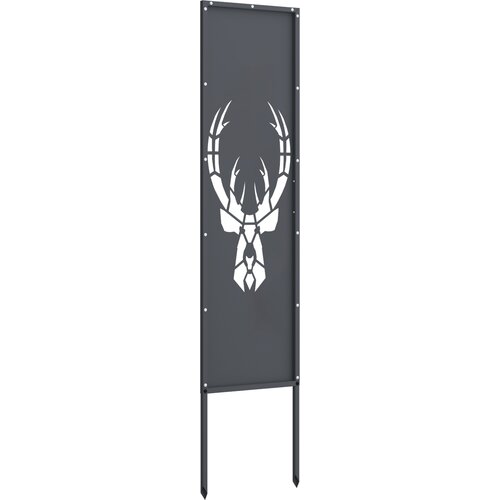  Privatnost u vrtu Antracit 32 x 140 cm Hladno valjana čelična Slike