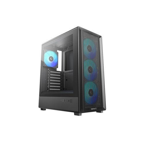 DeepCool Računalni&amp;scaron;ko ohi&amp;scaron;je CC550 4F, ATX, Midi-Tower, ARGB, kaljeno steklo, črno Slike