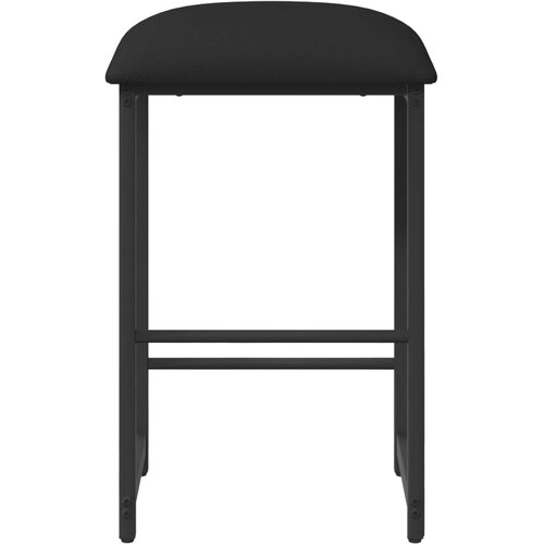  stolica Crna 40 x 32 x 64 cm Konstruirano drvo Slike
