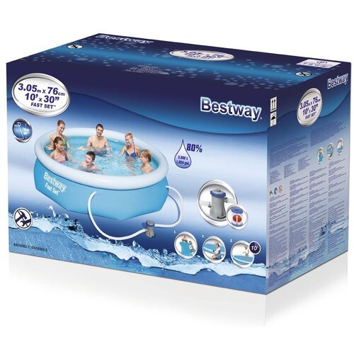 Bestway bazen 305x76cm za dvori&amp;scaron;te Fast Set sa pumpom 57270 Slike