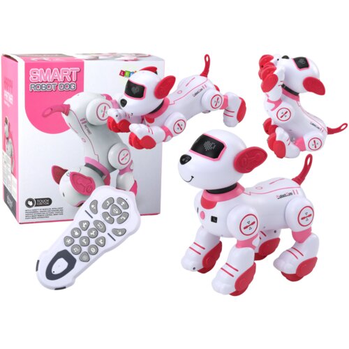 Lean_Toys Interaktivni daljinski upravljalnik Robot Dog ple&amp;scaron;e in sledi ukazom roza Slike