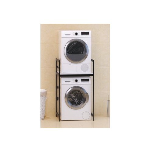 Hanah home C7 - white, black whiteblack washing machine cabinet Cene