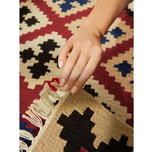 Hanse Home Rdeča obojestranska ročno tkana volnena preproga 160x230 cm Kamal Rami &amp;ndash; Nouristan Slike
