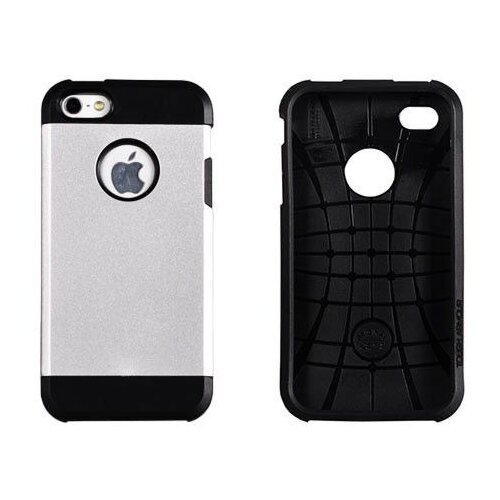  Zaščitni etui Tough Armor Matt za Apple iPhone 4S / iPhone 4 - srebrni Cene