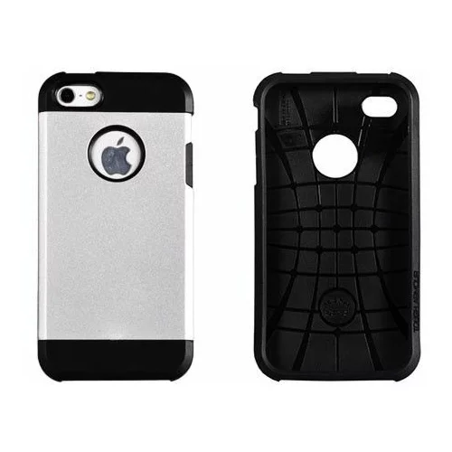  Zaščitni etui Tough Armor Matt za Apple iPhone 4S / iPhone 4 - srebrni