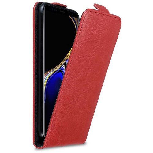 Cadorabo Ohišje, združljivo z Samsung Galaxy NOTE 9 v rdeče jabolko - Zaščitni ovitek v obliki flipa z magnetnim zapiranjem, (20565857) Cene
