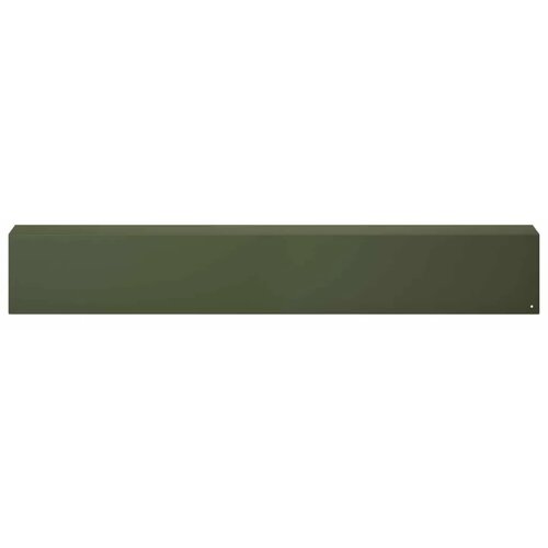 Profil za rubove vrta 2 kom. 100 x 10 x 15 cm Čelik - Maslinastozelena 100 x 10 x 15 cm 2 Slike