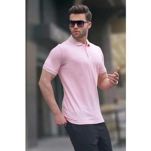 Madmext Polo T-shirt - Pink - Regular fit