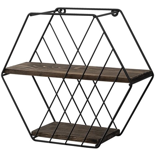 Hanah home Smeđa polica s vi&amp;scaron;e razina od masivne smreke 44 cm Liliales &amp;ndash; Slike