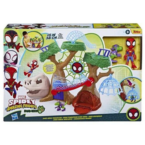  Playset Hasbro Base forestal con Dino-Webs de Spidey Cene