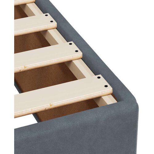 VidaXL box spring krevet s madracem tamnosivi 120 x 200 cm bar&amp;scaron;unasti Slike