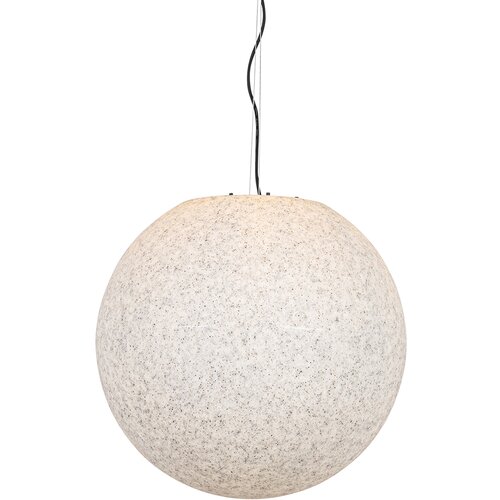 QAZQA Moderna zunanja viseča svetilka siva 56 cm IP65 - Nura Cene