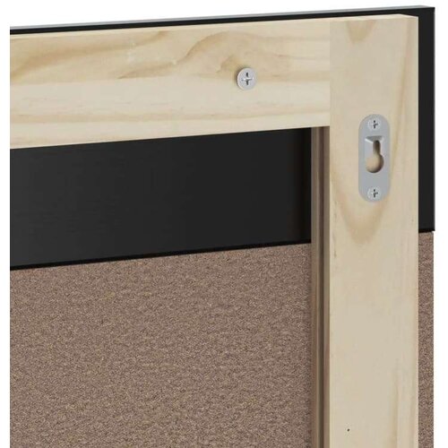  Kupaonsko ogledalo s policom BERG crno 60x12x70 cm masivno drvo Slike