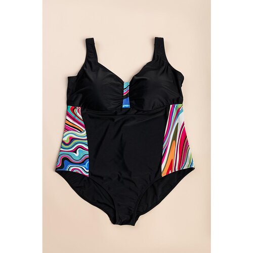 Fenzy Plus Size Kopalke S Potiskom, Črne Cene