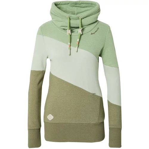 Ragwear Sweater majica 'RUMIKA' kaki / menta / pastelno zelena