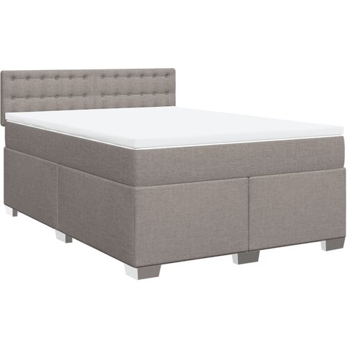 Maison Chic Box spring postelja - Vzmetna postelja z vzmetnico taupe 160x200 cm blago SL11618, (21884863) Slike