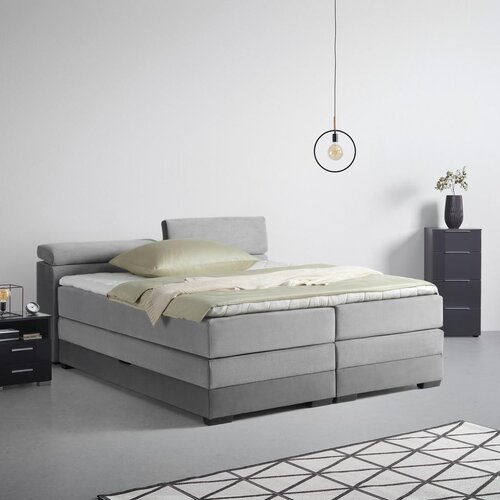 Premium Living Postelja Boxspring Sevilla, Siva, 180x200 Slike