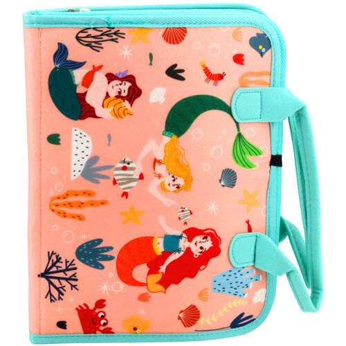  Felt Educational Manipulative Sensory Book Mermaid Suitcase Slike