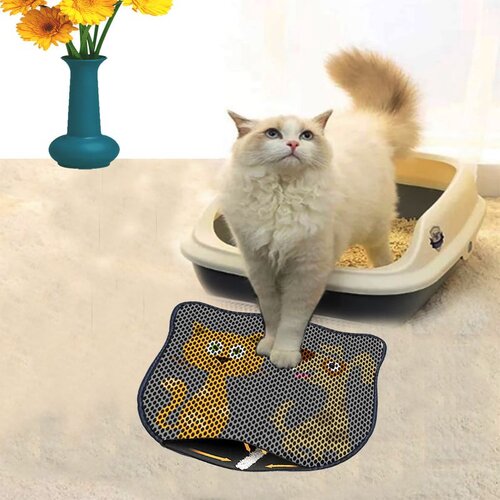 WALLXPERT Kdkafa0230 Multicolor Cat Litter Mat Cene