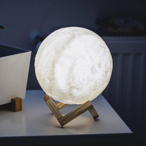  3D lampa u obliku Meseca, 13 cm Slike